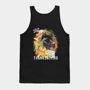 American Akita Dog Owner Thanksgiving Celebration Harvest Theme Tank Top